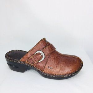 BOC Womens Clogs Size 11 Brown Leather